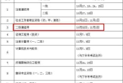 二級建造師報名時間考試時間,二級建造師報考時間及考試時間