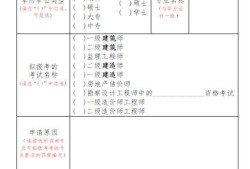 一級建造師考試報名表下載doc一級建造師考試報名表