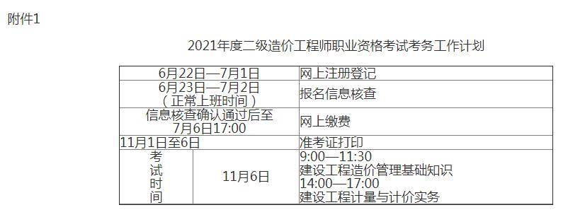 每年造價工程師考試時間,造價工程師每年的考試時間  第2張