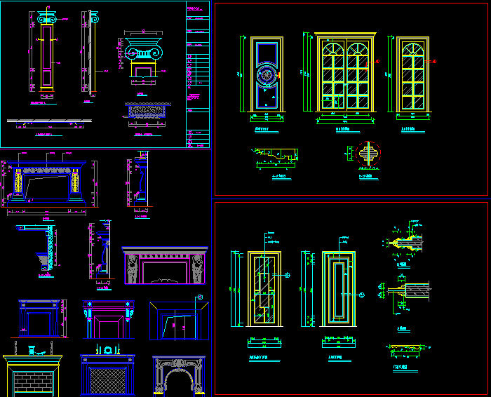 歐式建筑彩繪歐式建筑cad  第2張