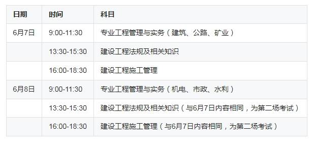 二級建造師考試科目及時(shí)間二級建造師考試科目  第1張