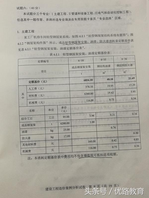 2017年一級(jí)造價(jià)工程師案例真題,2017年造價(jià)工程師案例真題  第8張